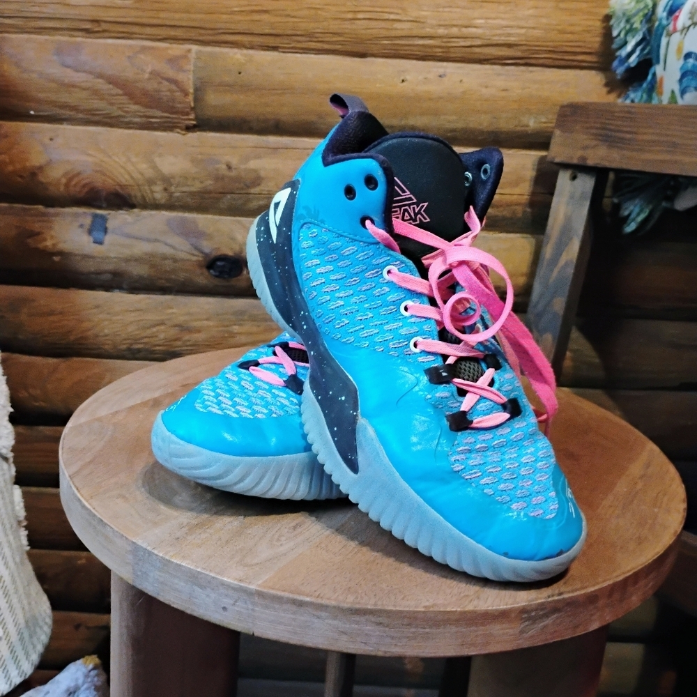 PEAK High Top Mens Basketball Shoes Streetball Master Breathable Outdoor Sneaker